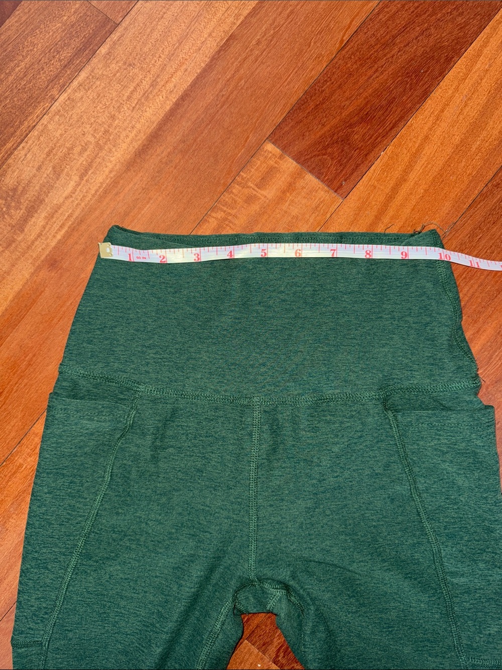 Beyond Yoga Forest Green High-Rise Ponte Leggings with Pockets - Picture 7 of 7